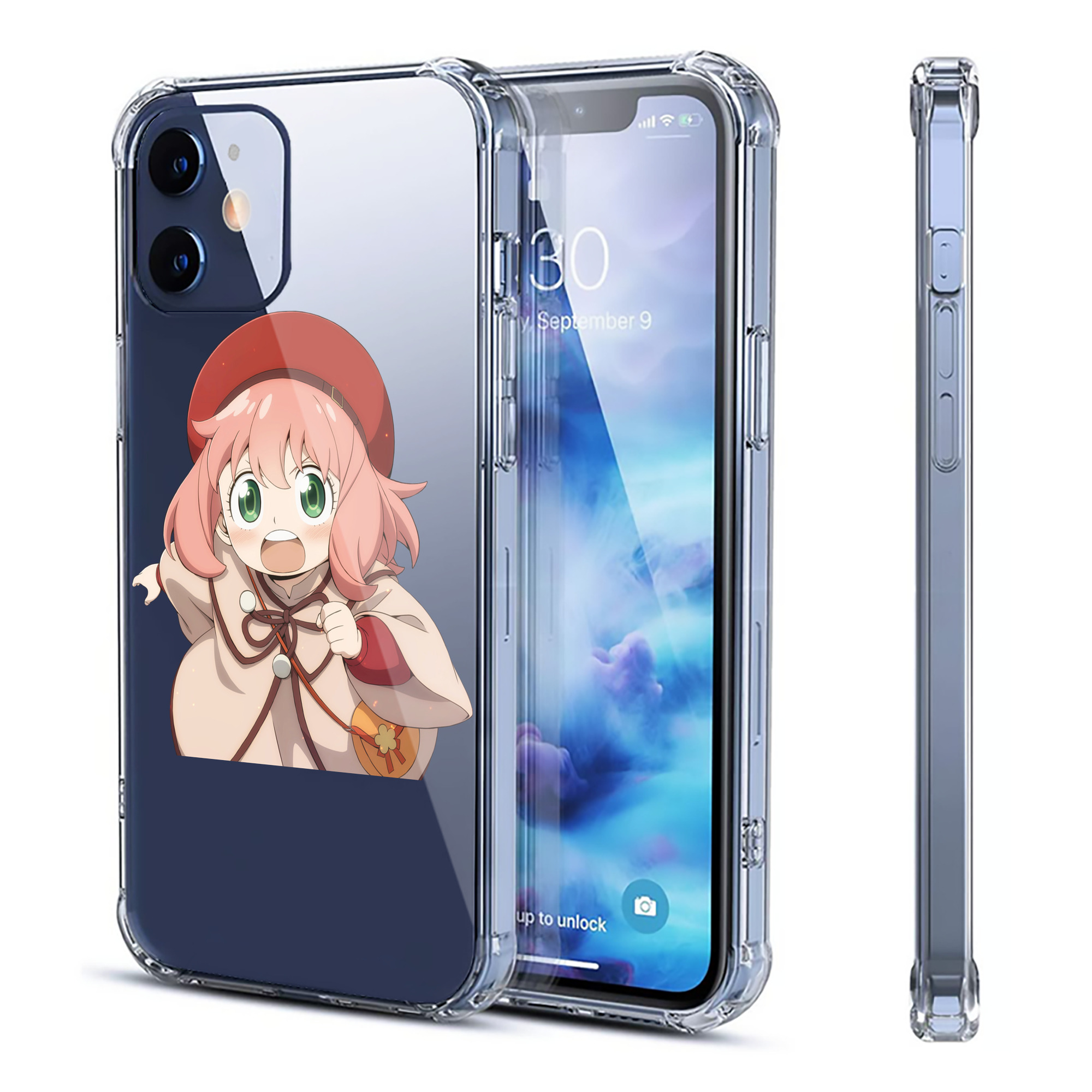 （画像用） SPY×FAMILY间谍家家酒 【iPhone 12シリーズ対応】透明スマホケース（クリアソフトケース）